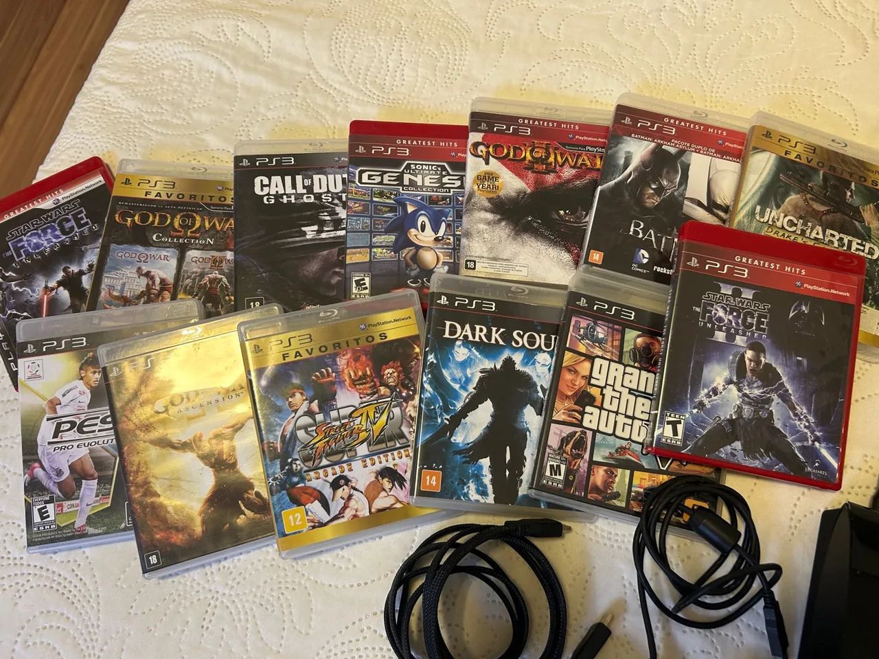 Playstation 3 Slim + Controle + Jogos - Foto 4