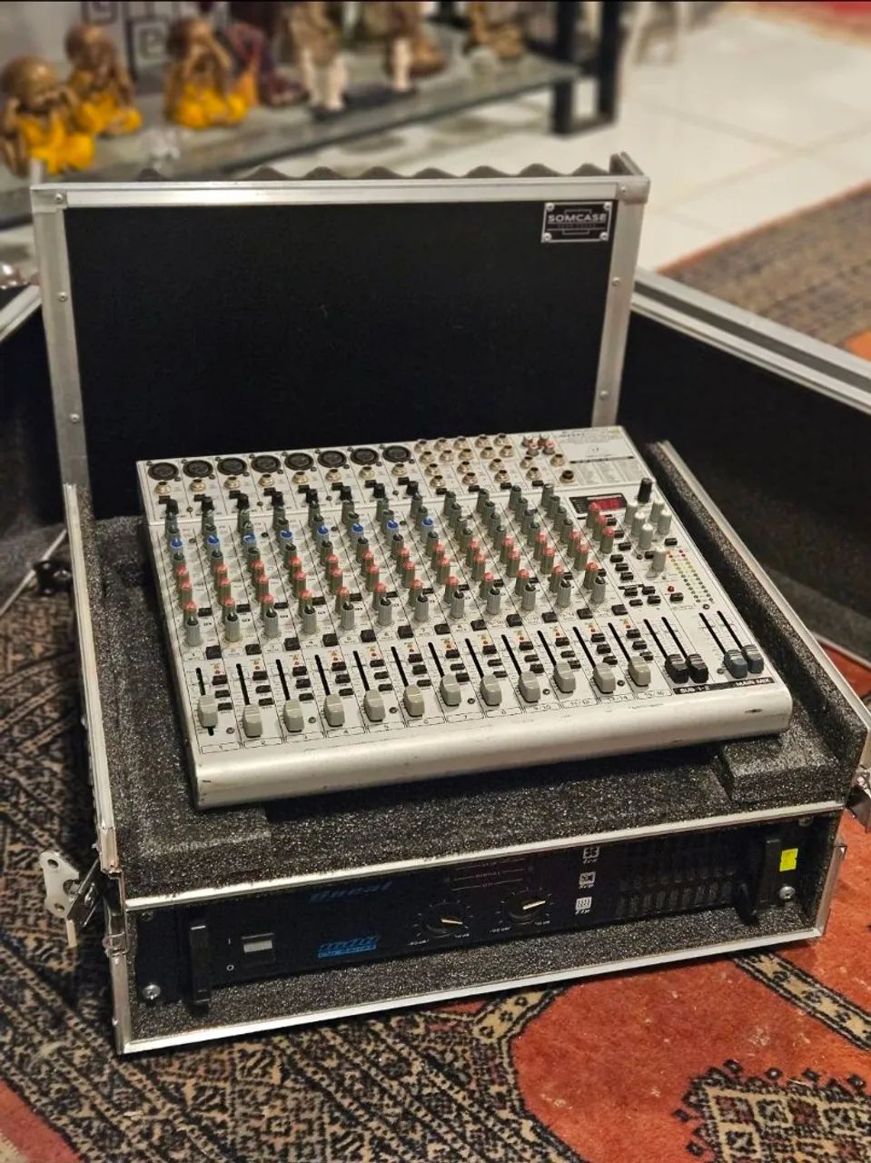 Sonorização mesa de som caixa potencia amplificador - Foto 6