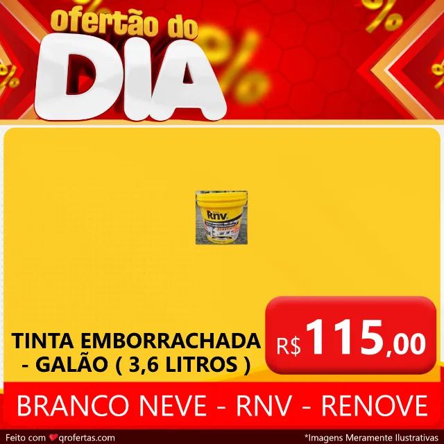 TINTA EMBORRACHADA GALÃO - 3,6 LITROS  BRANCO NEVE - RNV - RENOVE  - Foto 2