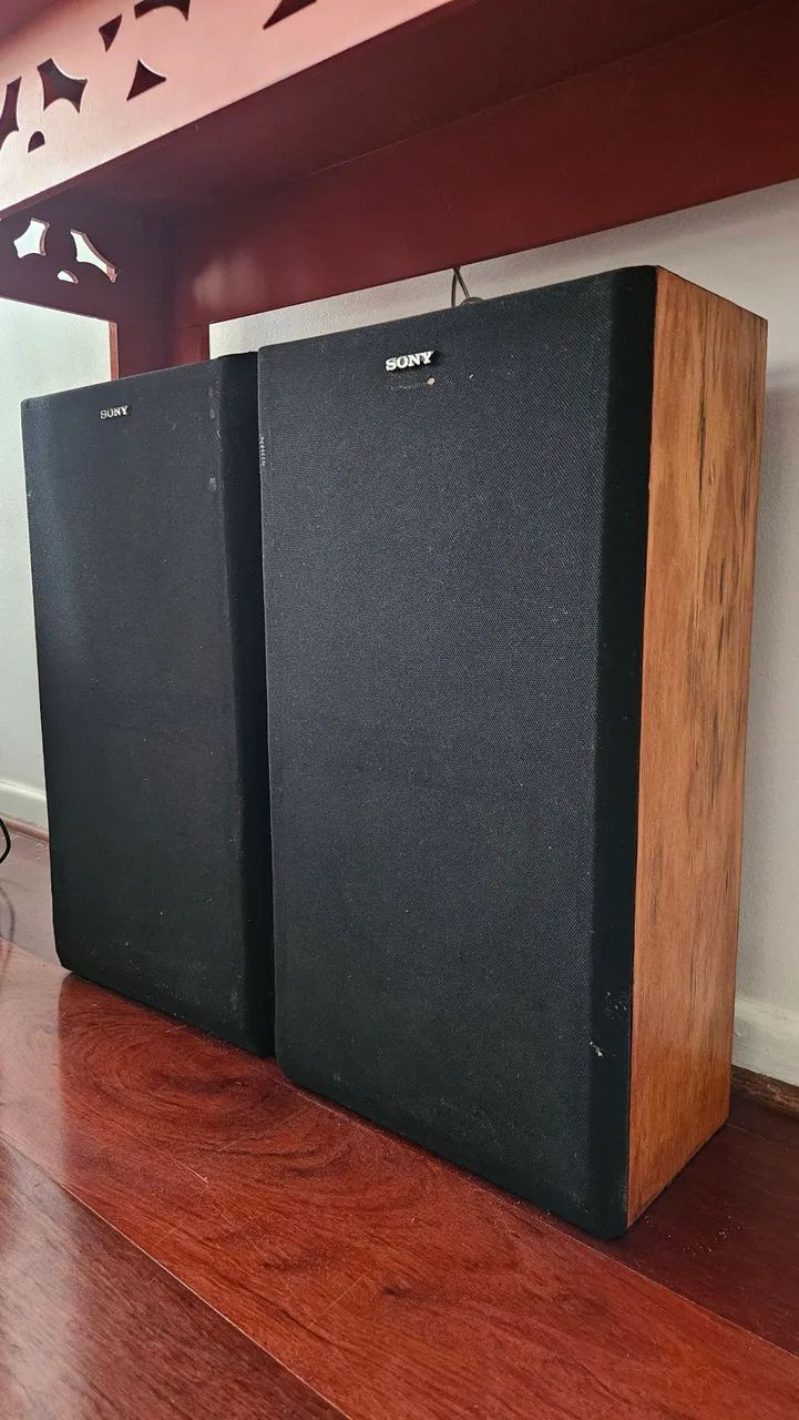 Aparelho de som toca discos vintage Sony HMK 323BS com caixas de som - Foto 4