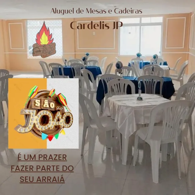 Aluguel de Mesas e Cadeiras Para o seu São João Brilhar