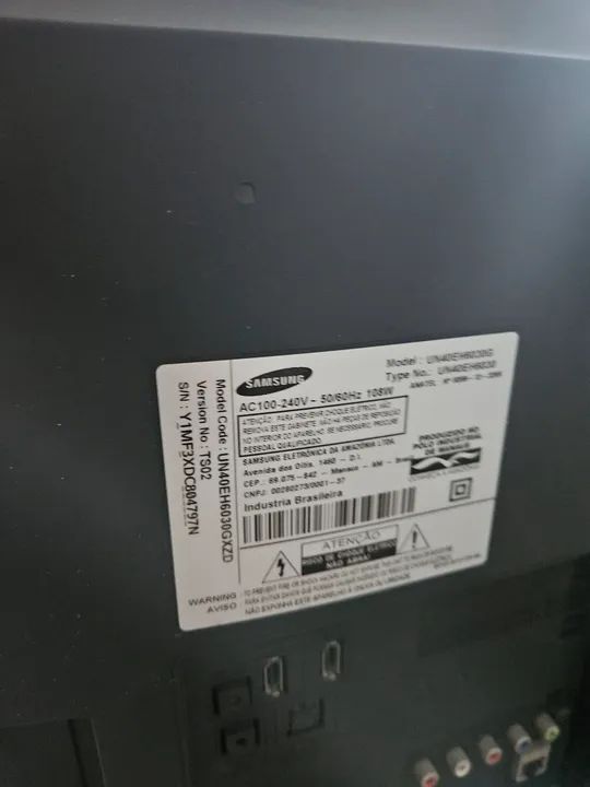 TV Samsung (sem ligar)