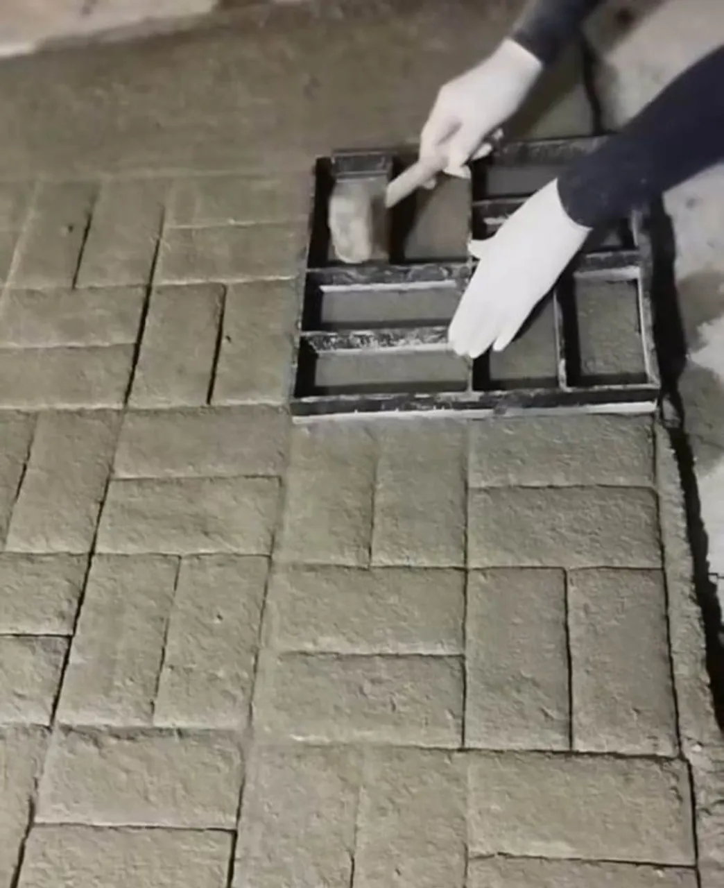 Forma molde para tijolinho calçada