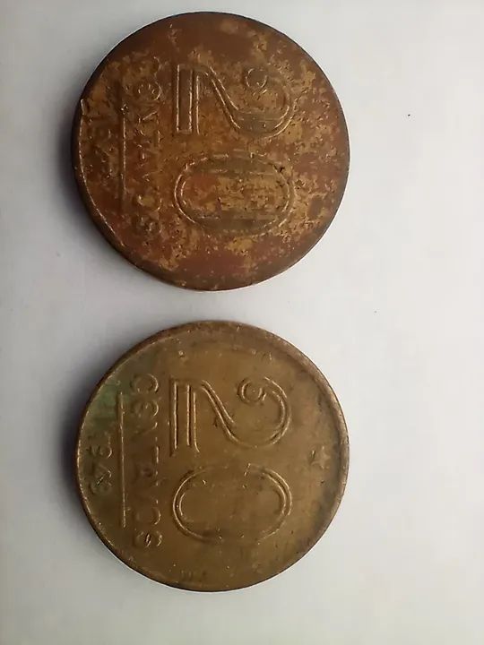 5 moedas de 20 centavos - Foto 3