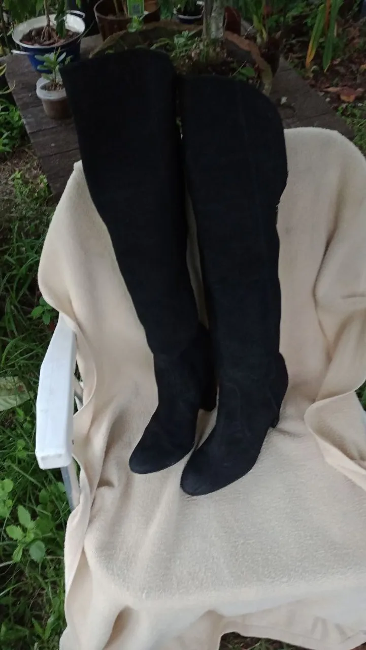 Botas Over Knee Pretas