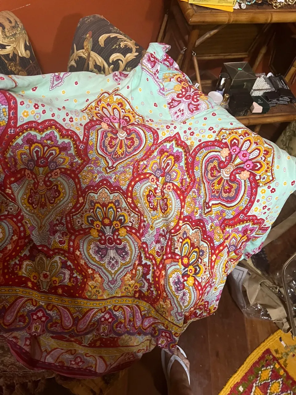 Saída de Praia Estampada Floral