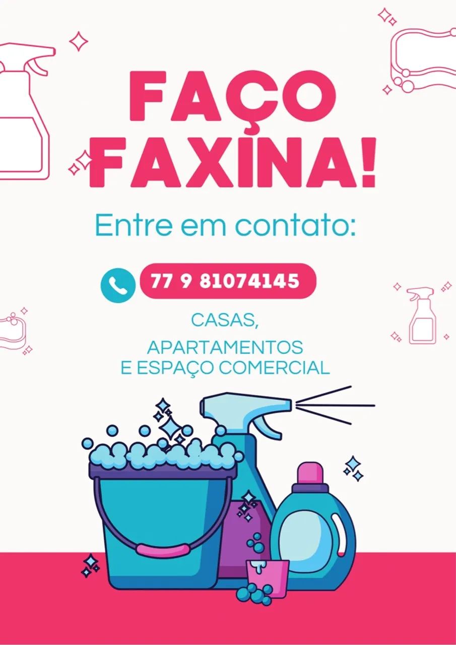 Faxina profissional - Limpeza de casas, apartamentos e espaços comerciais