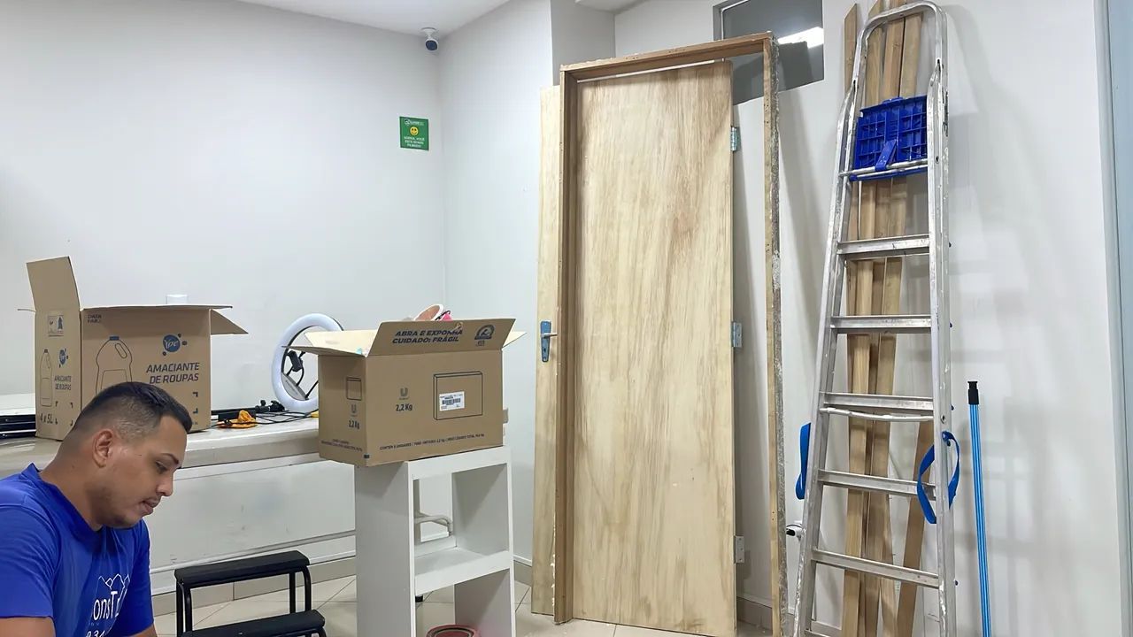 Porta de compensado com Castilho 