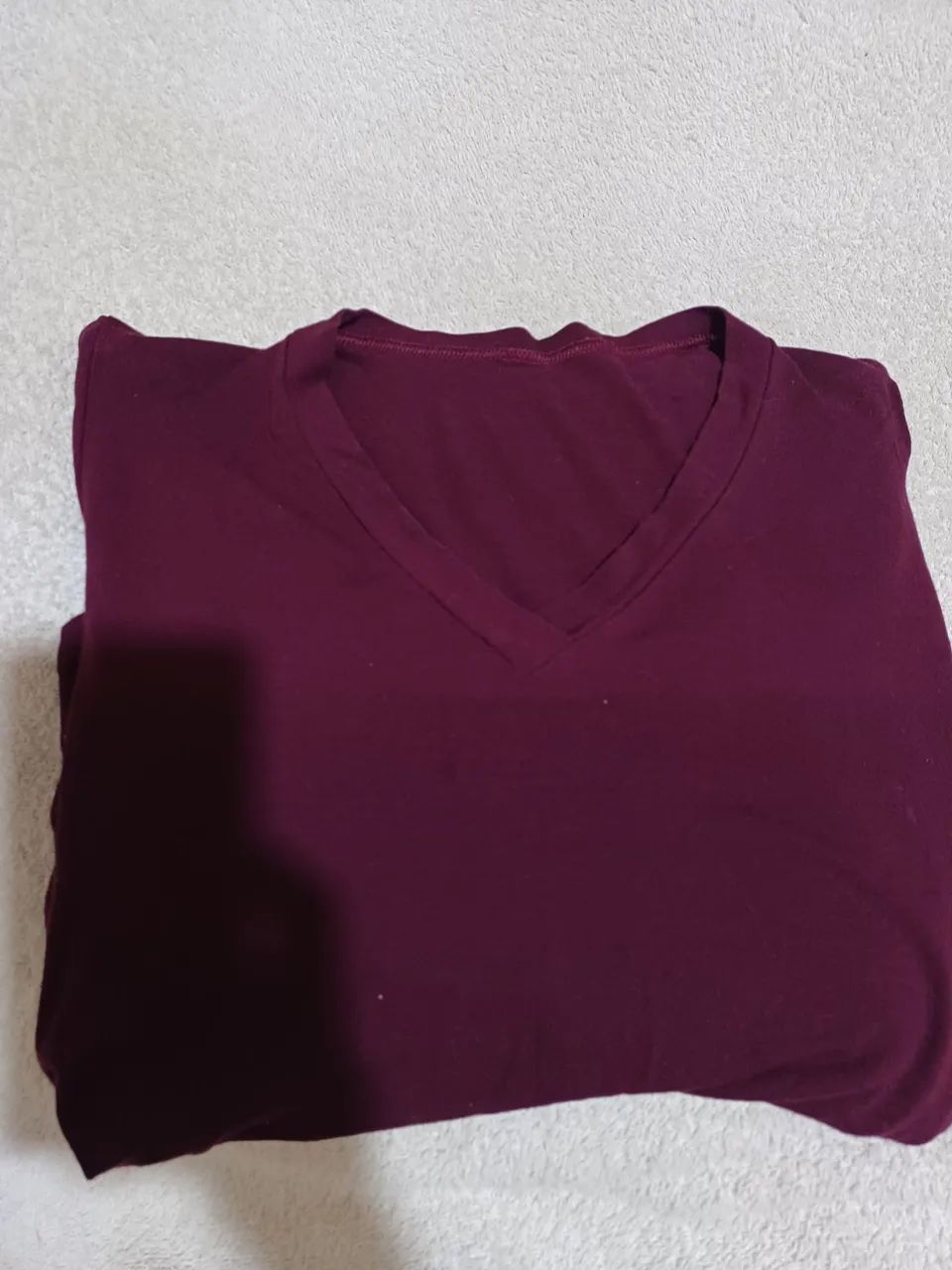 Blusa Manga Longa Decote  Vinho - Foto 3