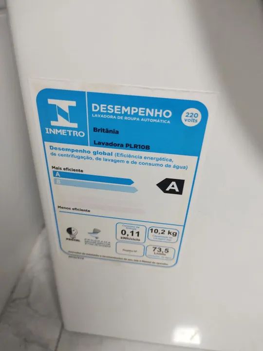 Lavadora de Roupa Automática Philco PLR10B - 10,2kg (SÓ LAVA)
