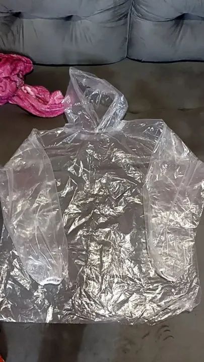 CONJUNTO CAPA DE CHUVA TRANSPARENTE COM ELASTICO - Foto 5