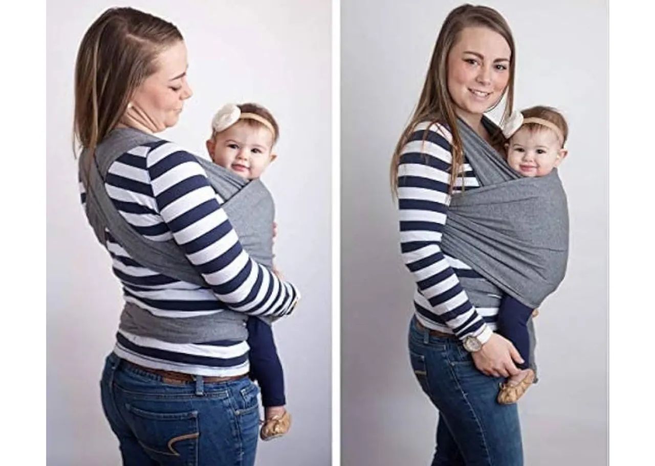 Canguru de Bebê - Sling - Cinza 