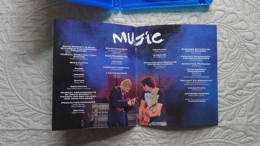 david garrett - music live in concert (bluray raríssimo) - DVD