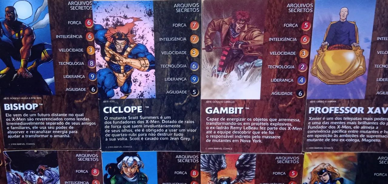 Cards Colecionáveis Marvel X-Men Wolverine e equipe Série Arquivos Secretos O Confronto 99 - Foto 3
