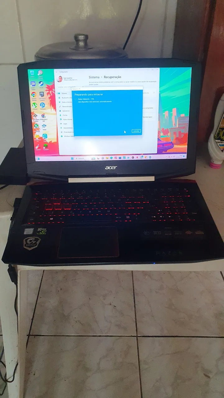 Notebook Gamer Acer vx 15