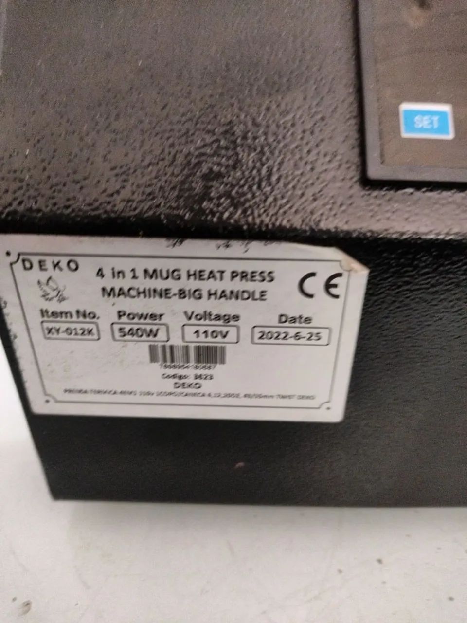 Prensa térmica para canecas DEKO - Foto 3