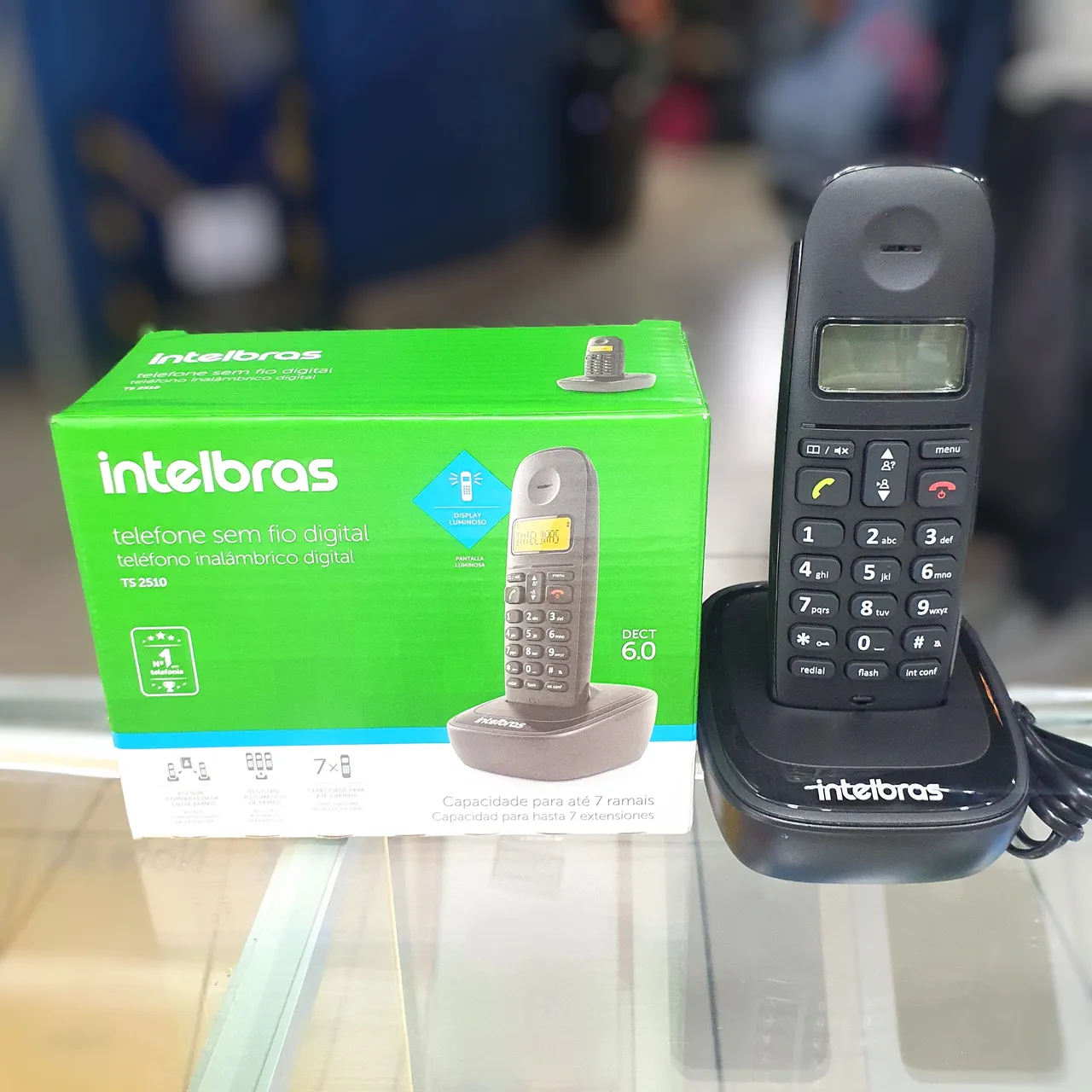Telefone Fixo Sem Fio Intelbras TS 2510 - Produto Novo