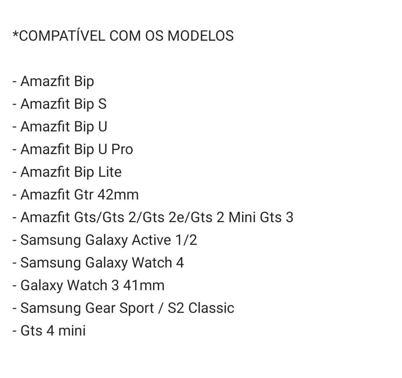 Pulseira para amazfit, GTS, GTR, Galaxy entre outros por 7,00 - Foto 2