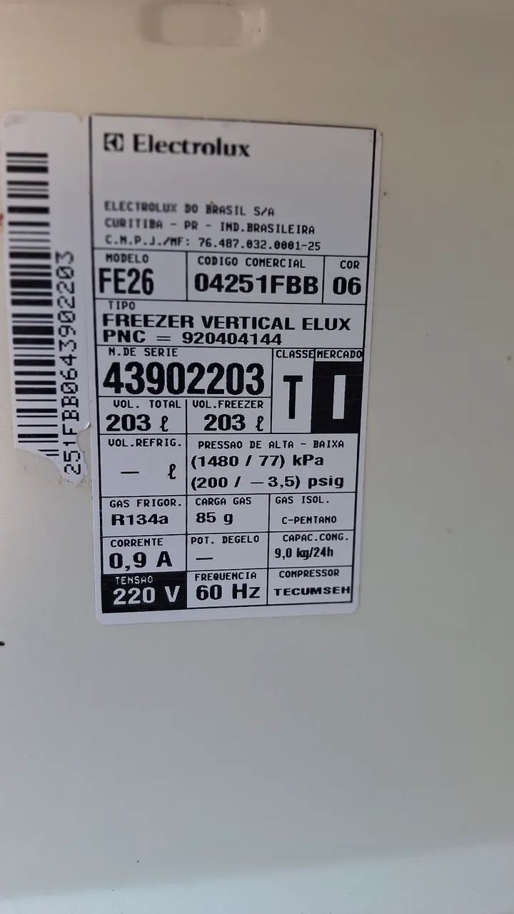 FREEZER VERTICAL ELECTROLUX USADO - Foto 5