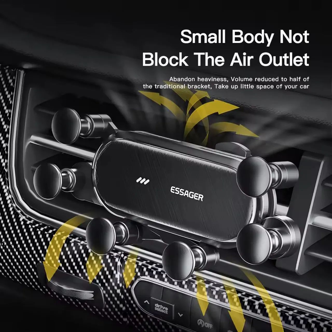 Suporte para telefone para carro Essager Gravity - Foto 4