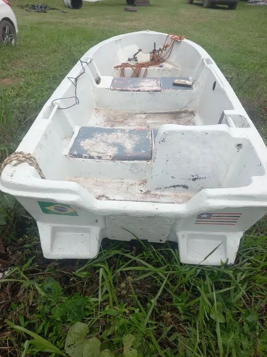 Barco de fibra de vidro sem motor - Foto 3