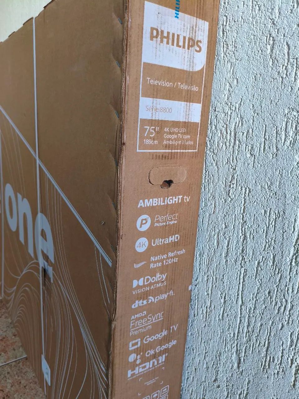 Smart TV 75 Philips The One Ambilight Lacrada na Caixa - Foto 2
