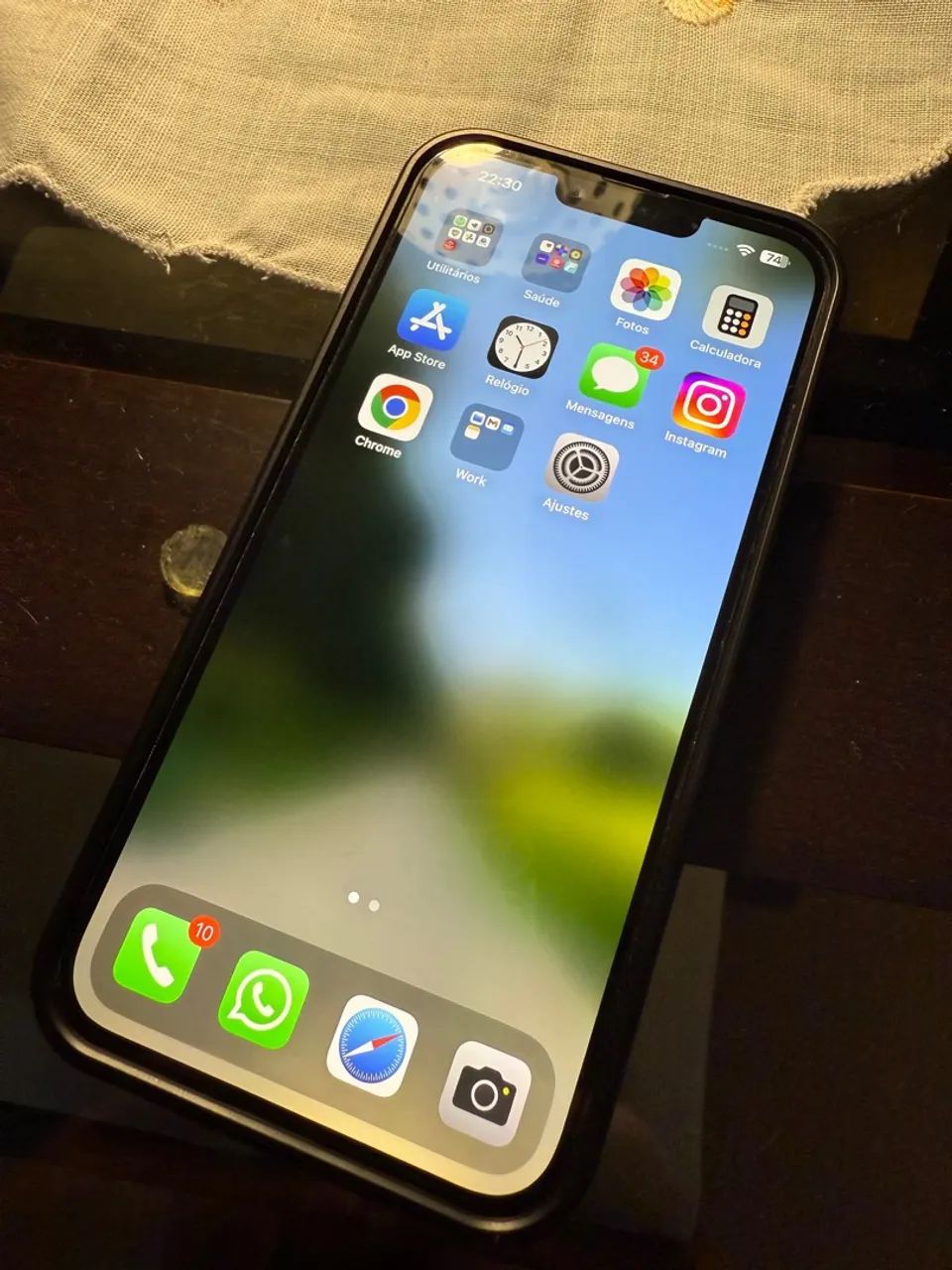 iPhone 14 Plus 128 giga com caixa, capas e bateria 90% - Foto 2