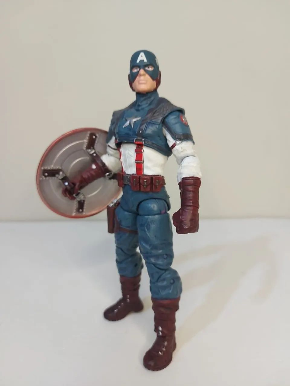 Action Figure Marvel Select Capitão América o primeiro vingador Chris Evans 18cm - Foto 6