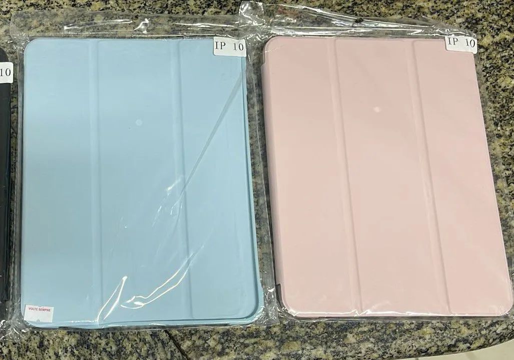Capa para iPad 10 - Rosa, Azul ou Preta. Entrega Grátis!