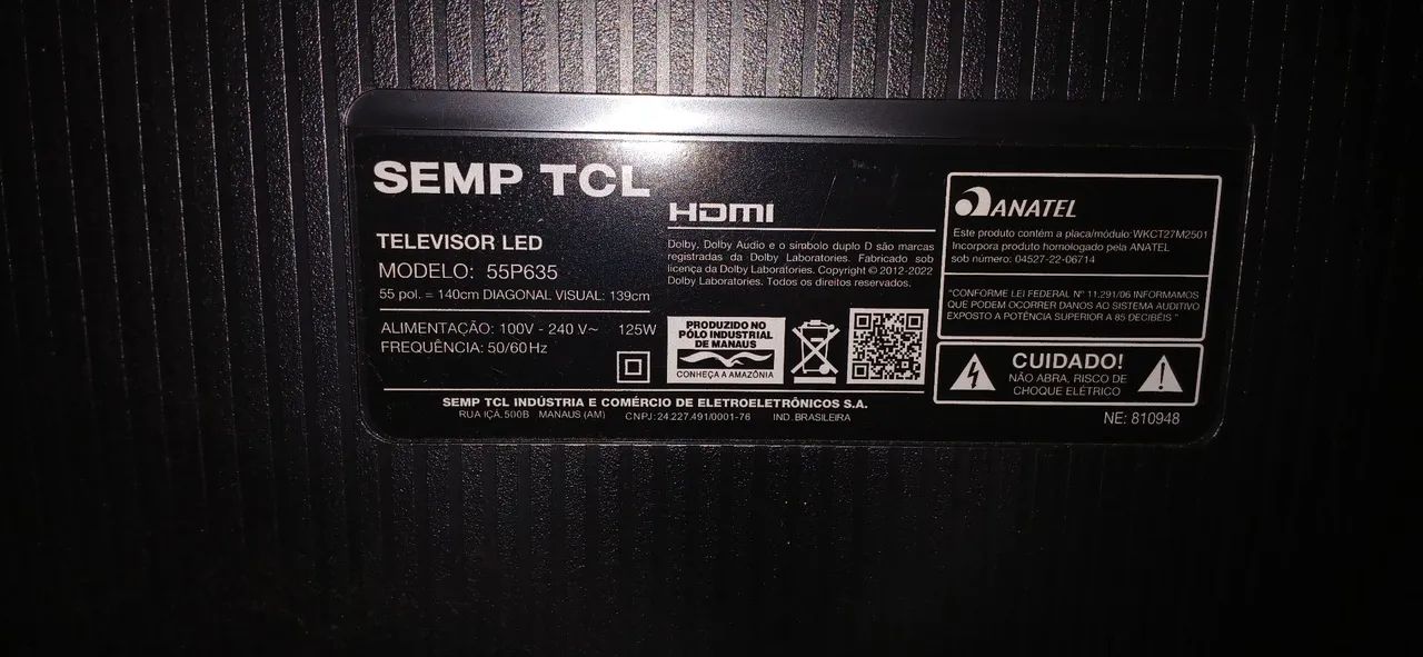 Smart TV TVL 55 Polegadas 4k Excelente muito nova. - Foto 4