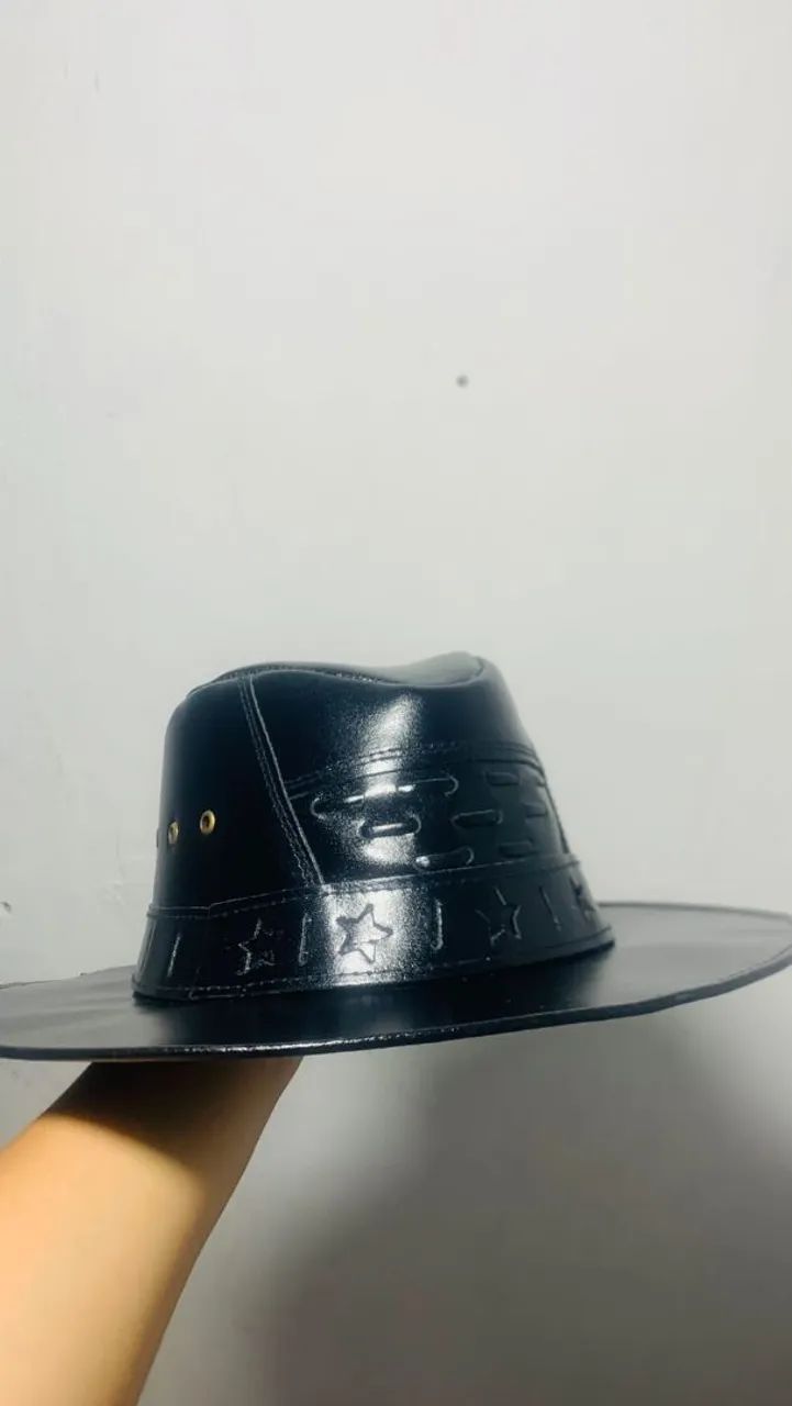 Chapéu de cowboy/vaqueiro de couro