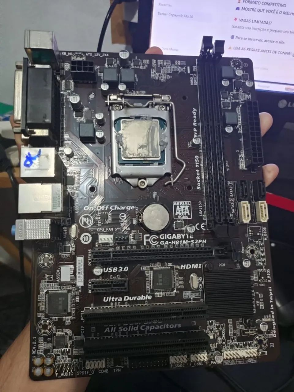 Vendo placa mãe e processador INTEL I5 - Foto 3