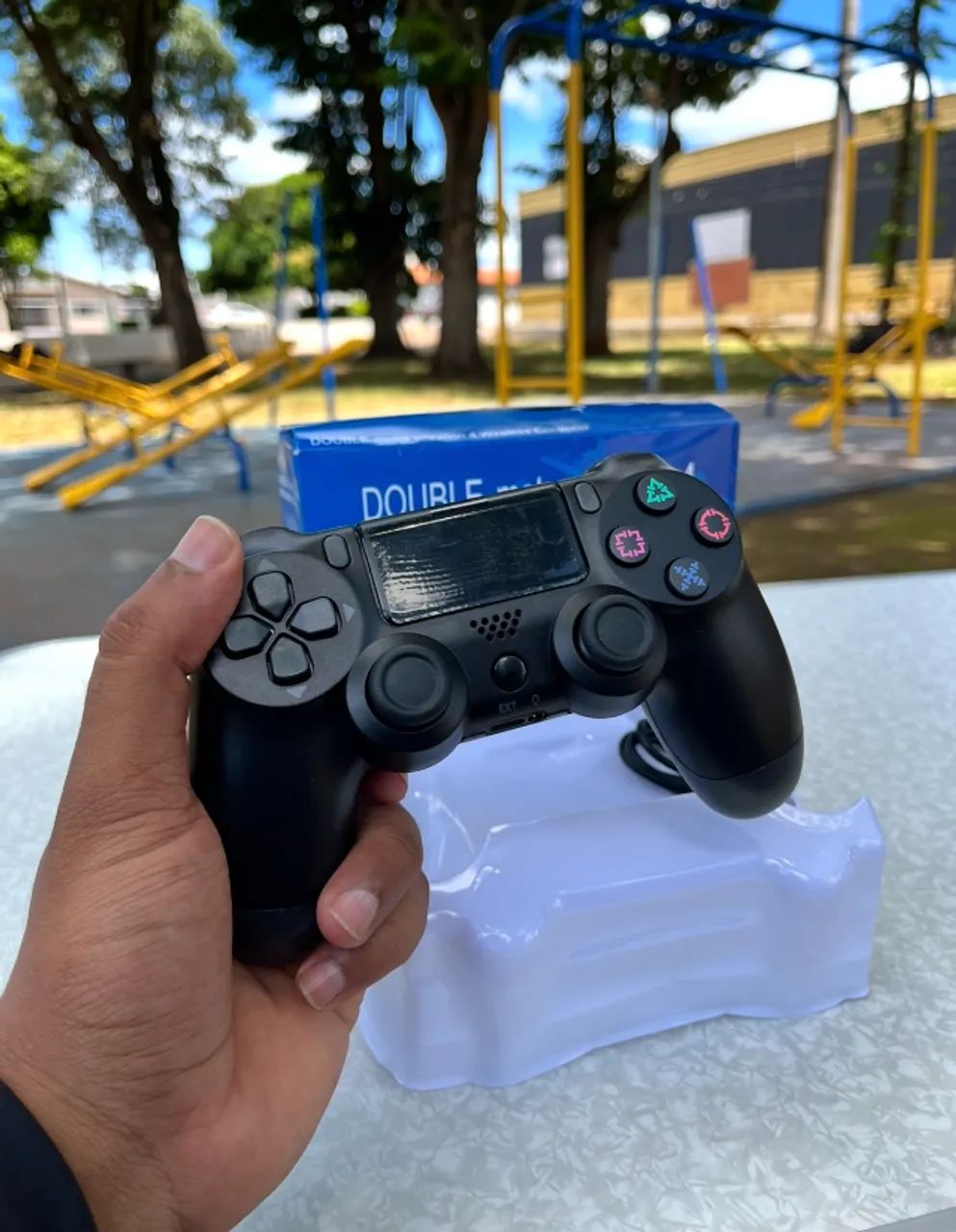 Controle PS4 Sem Fio Bluetooth Compatível PC e Android Barato - Foto 2