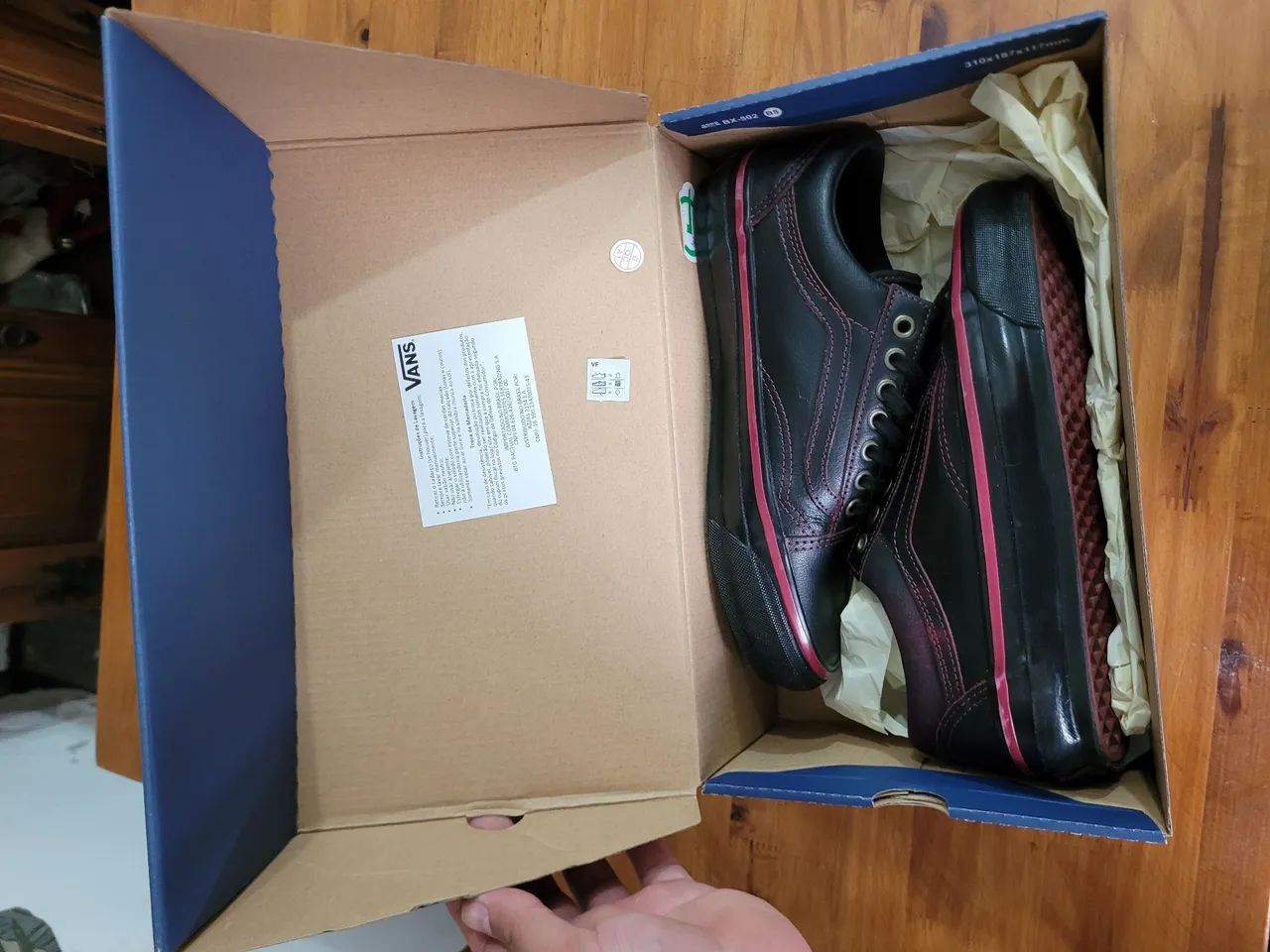 Tênis Vans - OLD SKOOL DARK RED BLACK - Foto 3