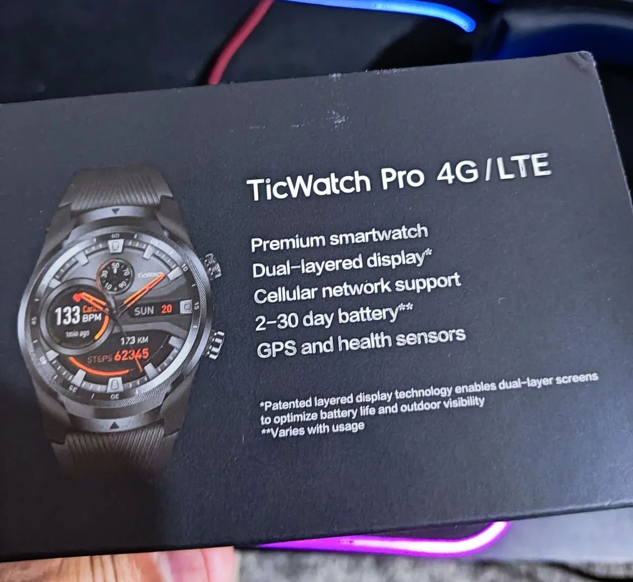TicWatch Pro 4G/LTE - Relógio Inteligente - Foto 3
