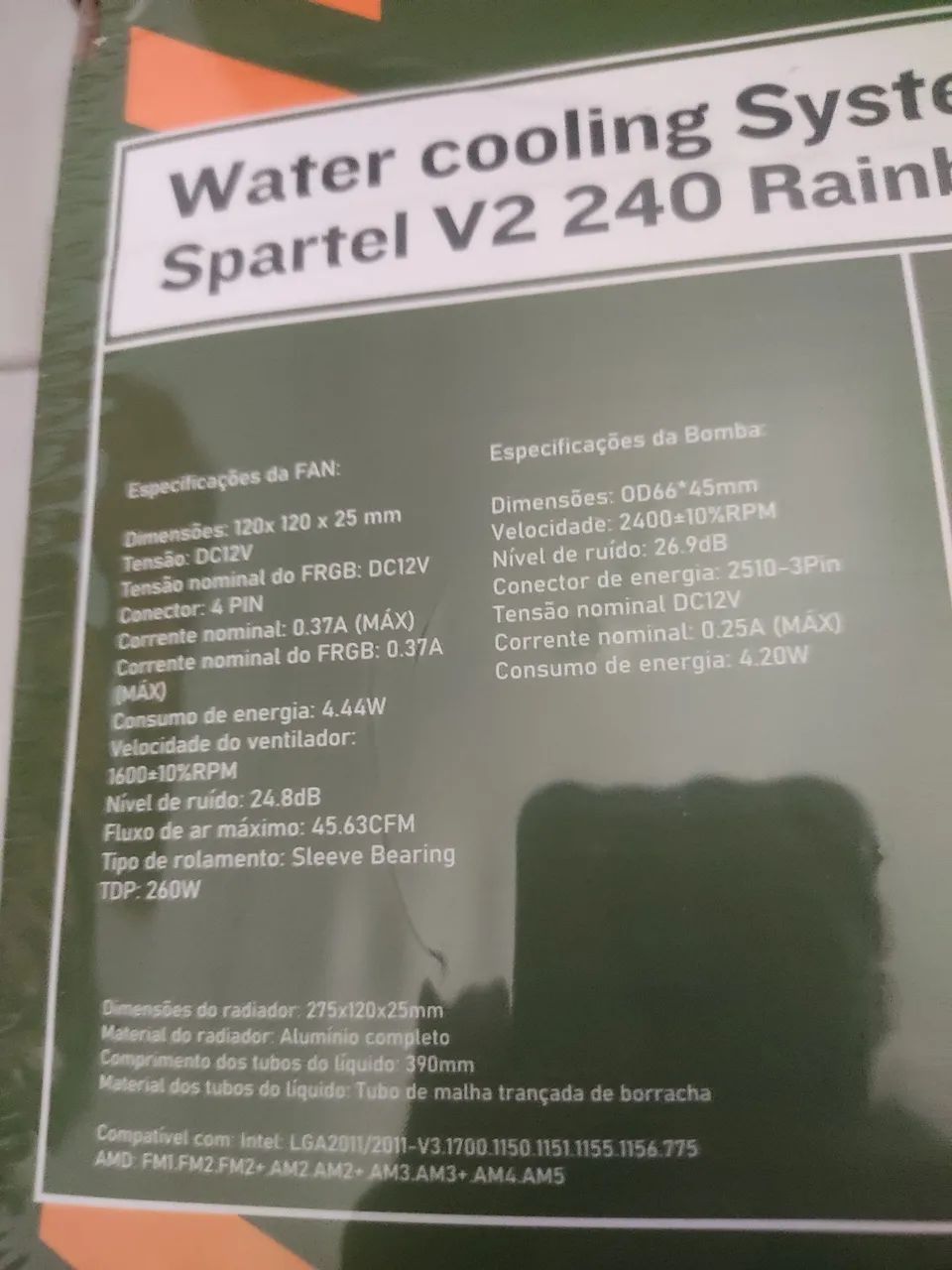 water cooler 240mm rgb cpu - Foto 3