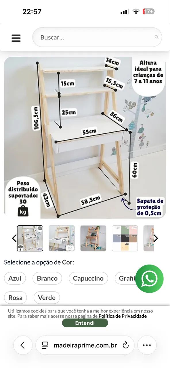 Escrivaninha infantil - Foto 2