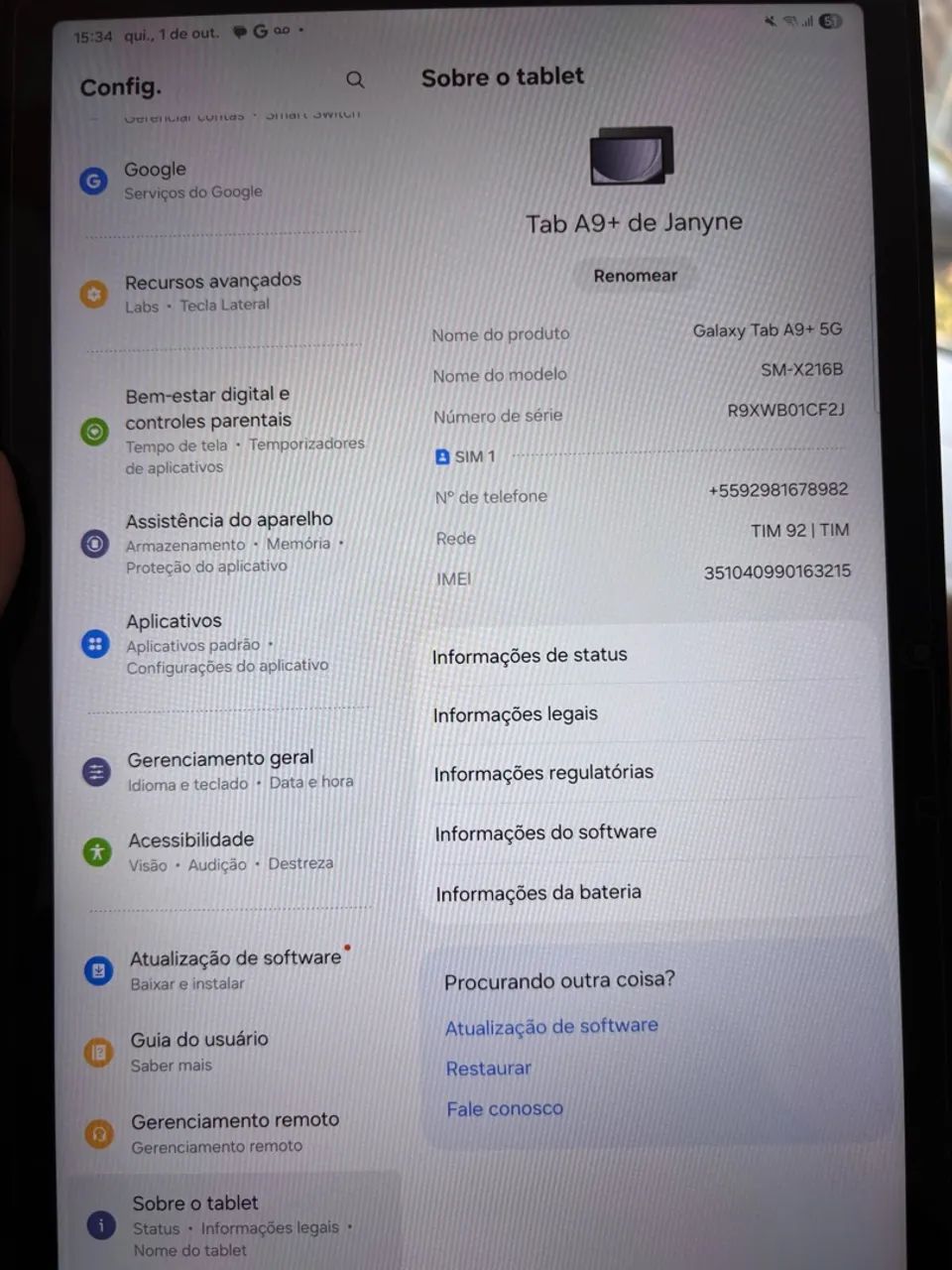 Tablet Samsung