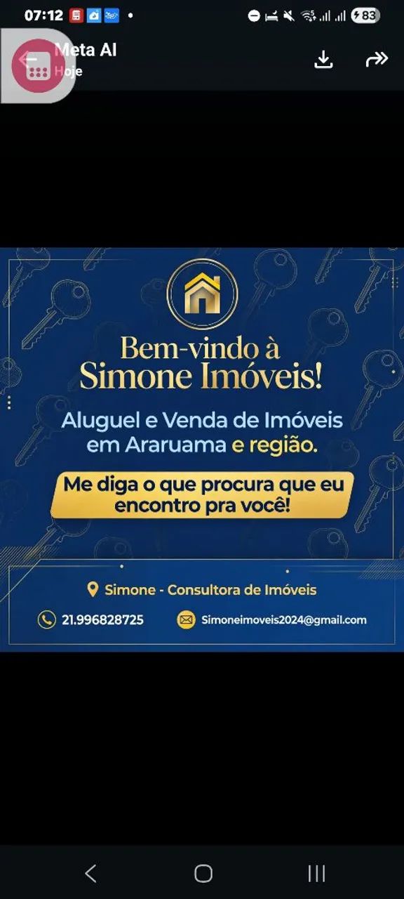 Alugo ótimo imovel , tipo apto tem varanda grande , sala , 01 quarto , 