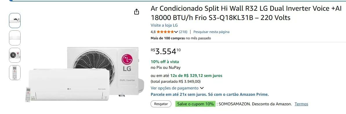 Arcondicionado LG 18000 btu - Foto 4
