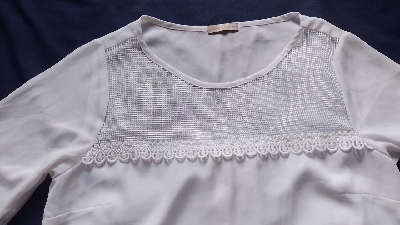 Blusa feminina off white  - Foto 2