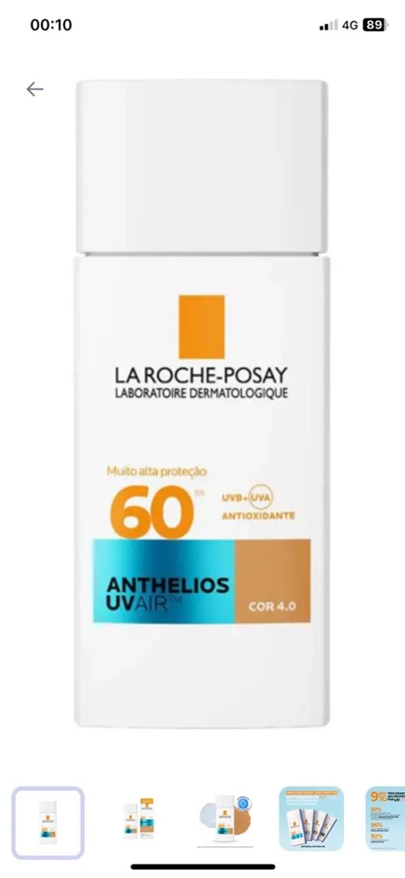 Vendo  protetor lá Roche posay  cor 4.0
