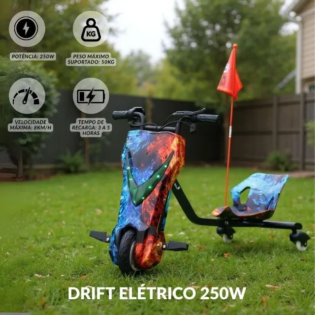 Tricículo Elétrico Drift 3 Velocidades - Foto 4