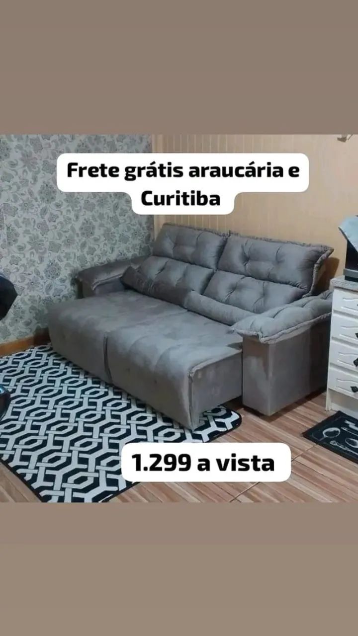 ? Oferta Imperdível: Sofá Retrátil e Reclinável! - Foto 4