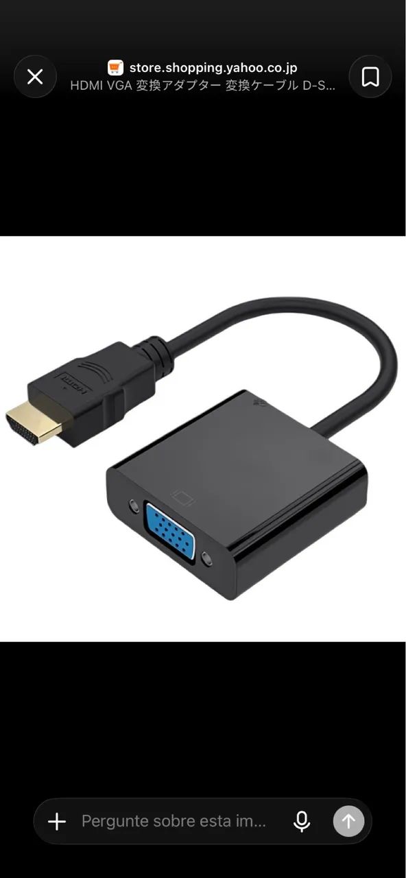 Adaptador HDMI para VGA - Conversor de Vídeo 