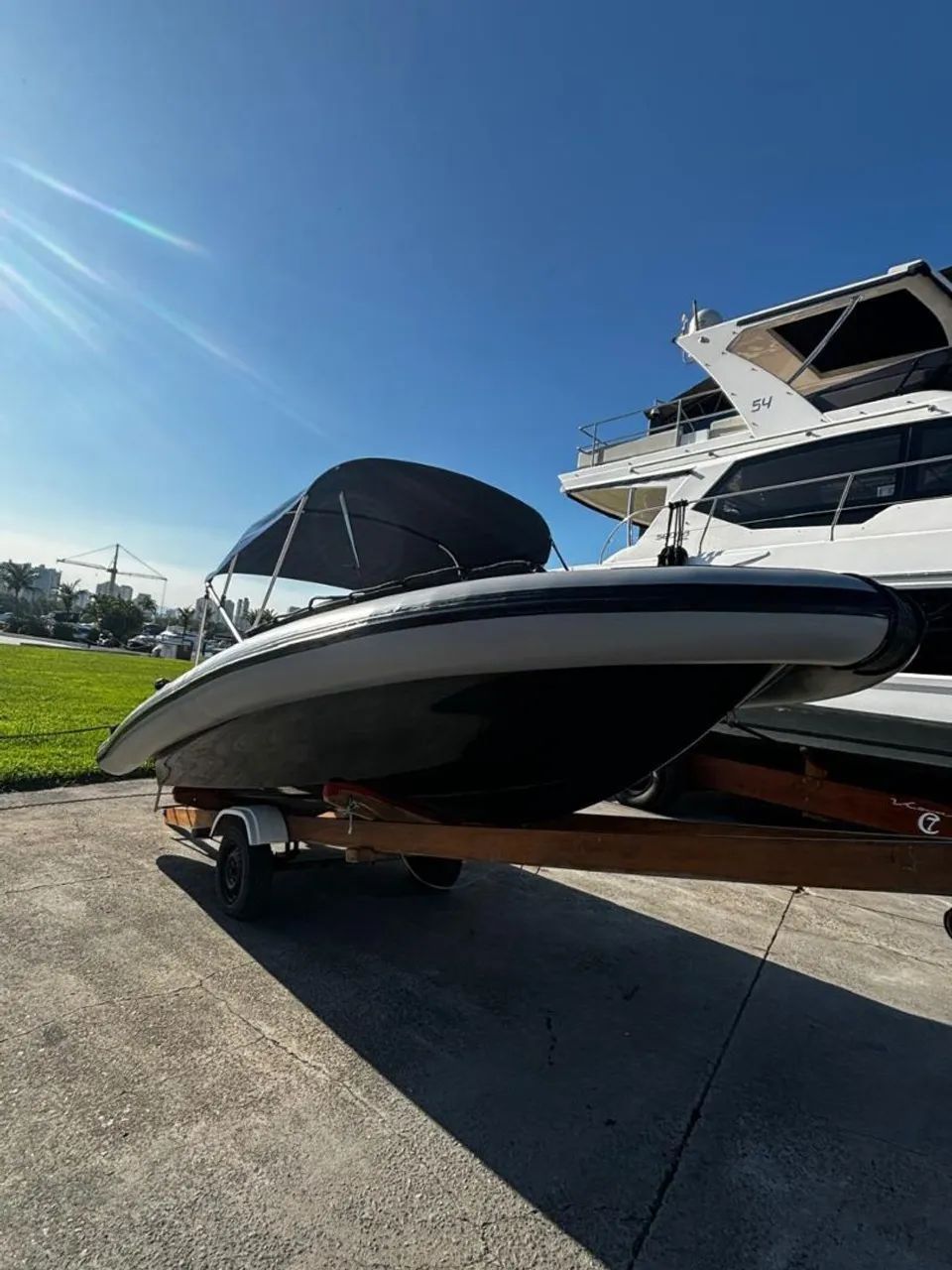 Bote inflável Landmark 19 pés Yamaha 90hp  - Foto 9