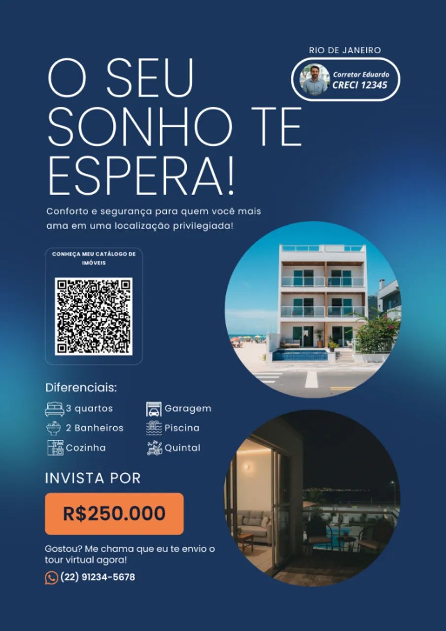 Panfleto Profissional para Corretores e Imobiliárias - Foto 5
