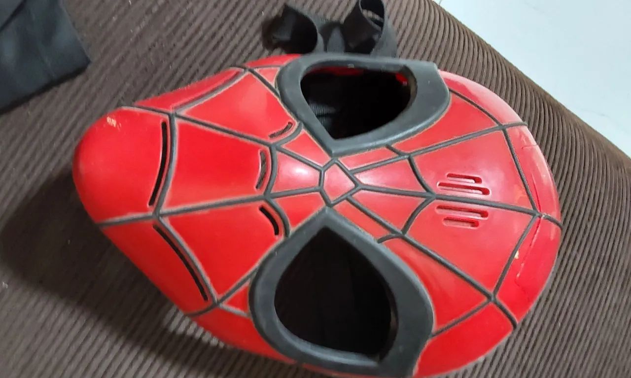 Máscara homem aranha com ajuste 