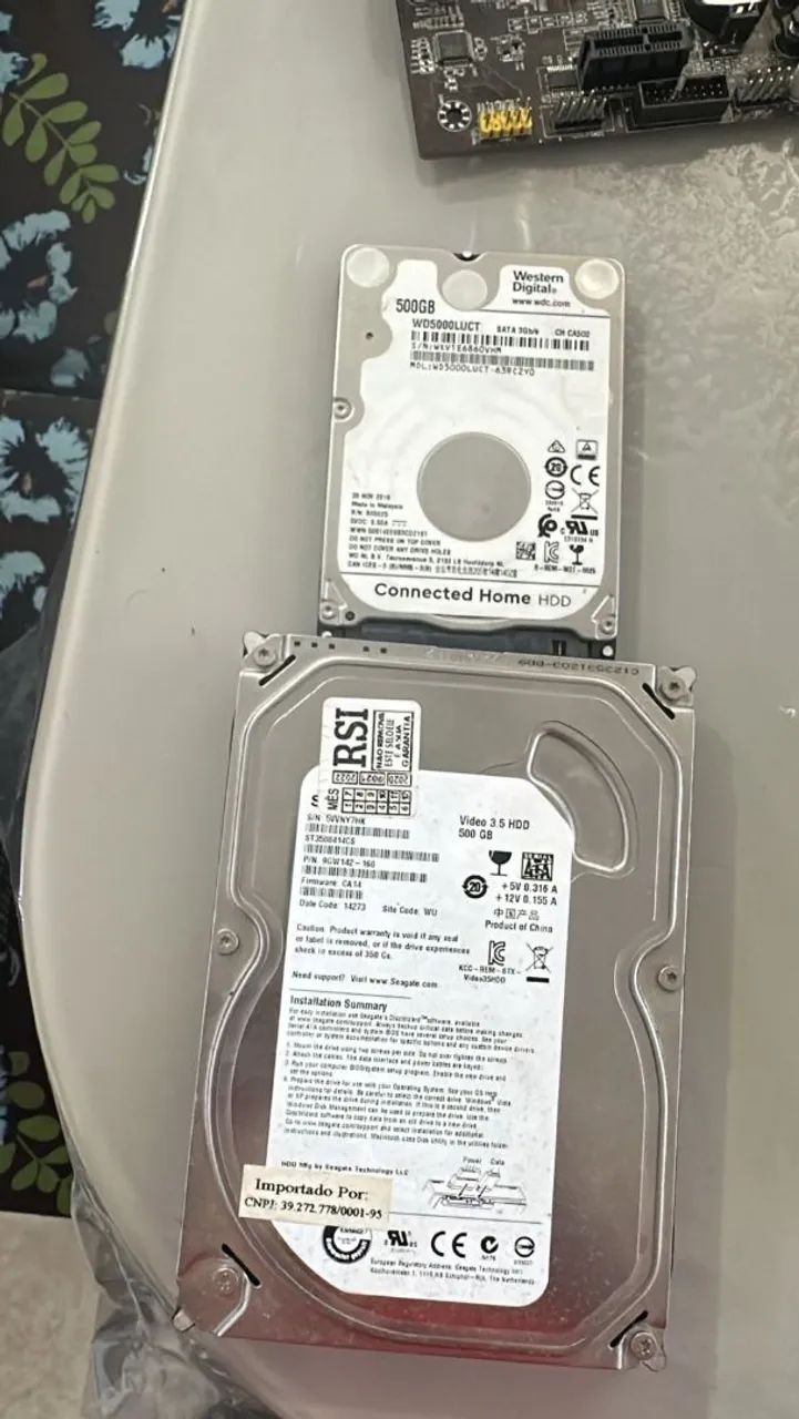 Vendo 2 Hds 500gb