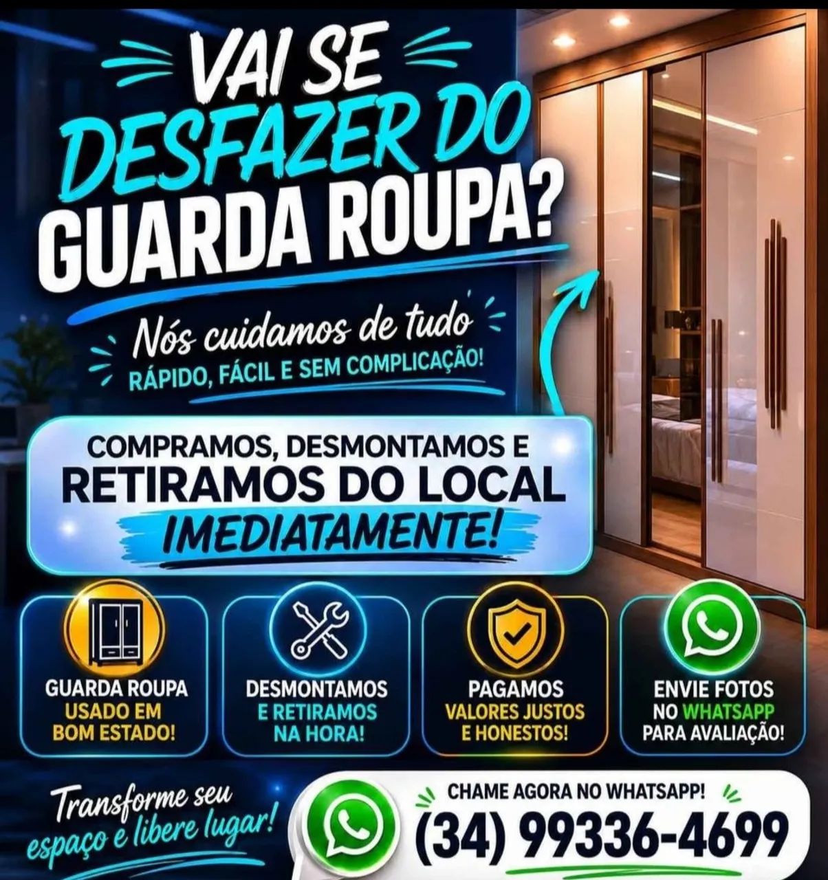 Guarda roupas usados